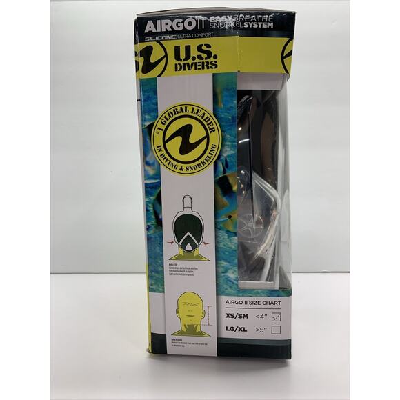 U.S Divers Airgo Easy Breath Snorkel System Explore Series Full Mask Adult XS/SM - Picture 2 of 6
